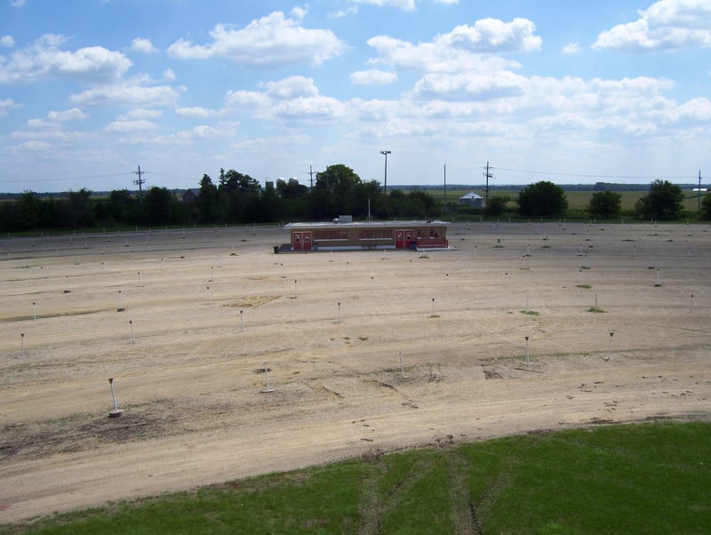 Midway Drive-In lot-Bird's Eye View