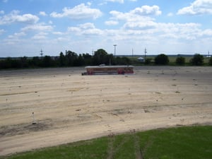 Midway Drive-In lot-Bird's Eye View