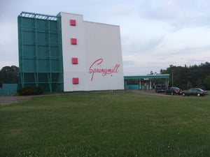 Pictures of The Springmill Drive-In in Mansfield Ohio. It was just painted this year and looks great.