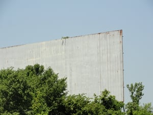 Close up of front of screen