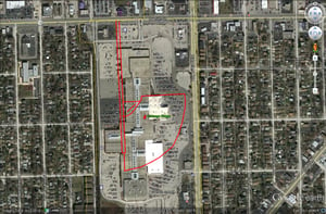 Google Earth image of former site-now Chicago Ridge Mall