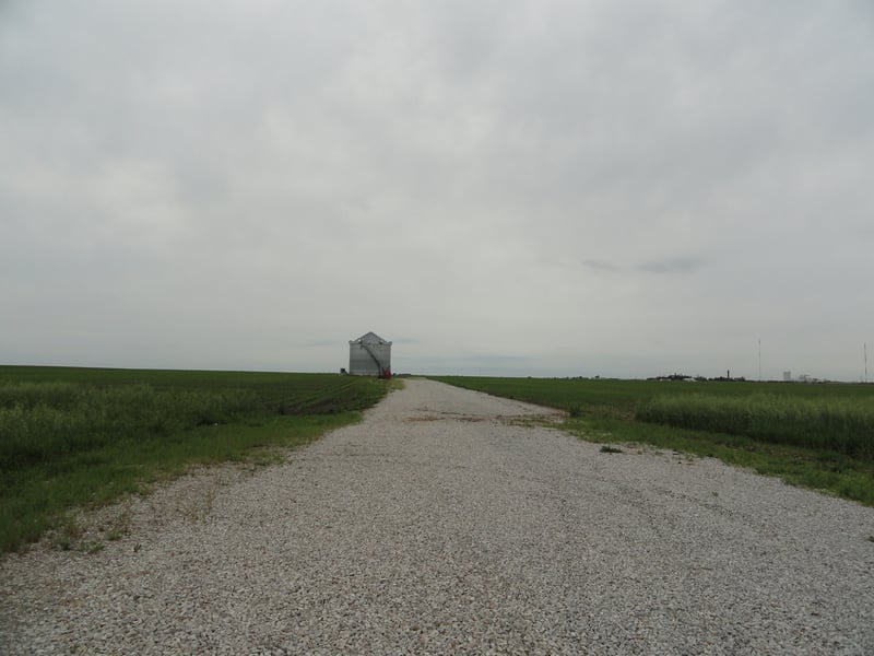 grain storage silo sits where concessionprojection booth once stood