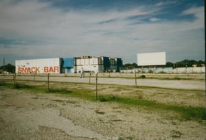 Screen #1 (which accommodated the most cars) and snack bar