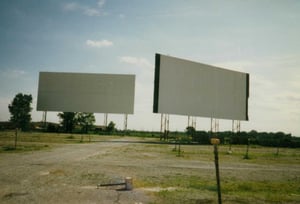 Screen #2 (on the right) and #3 (on the left). If you parked strategically, you could see all 3 screens!