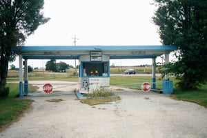 Entrance with ticket booth