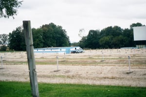 Field with poles