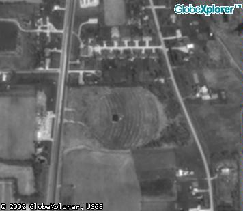 Aerial of North Drive in prior to auto auction.