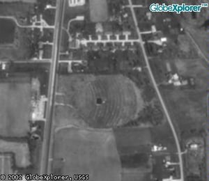 Aerial of North Drive in prior to auto auction.