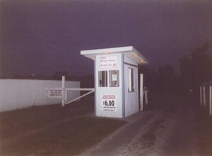 This photo of the ticket booth taken in the dark turned out pretty good due to the fact that the setting sun was behind me.