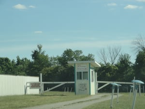 Entrance and Ticket Booth-nice entrance lights