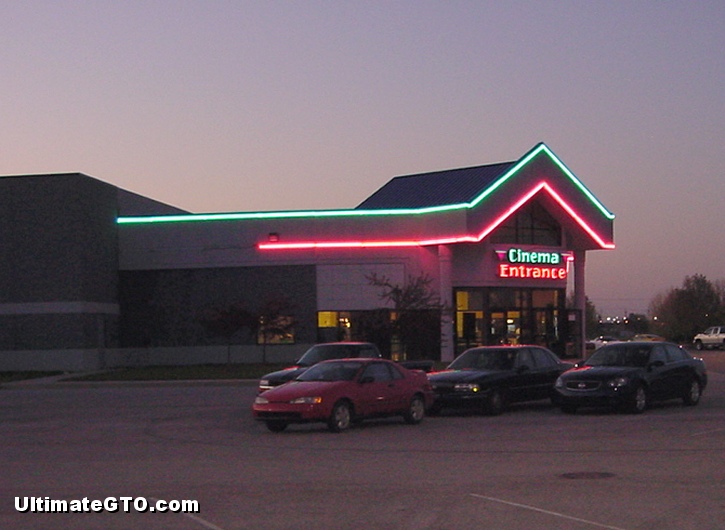 This is the main building where the snack bar is housed.  It is also the home of a modern multi-screen indoor cinema.  The outdoor movie lot and screen are on the south side of this building.