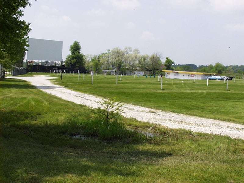 field screen and projection building