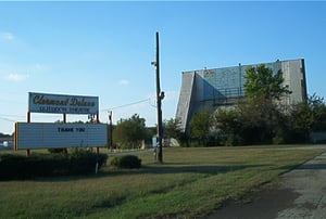 screen tower and marquee