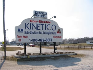 This is the marquee, now serving as a sign for a business next door.  The business is owned by the property owner of the drive-in.