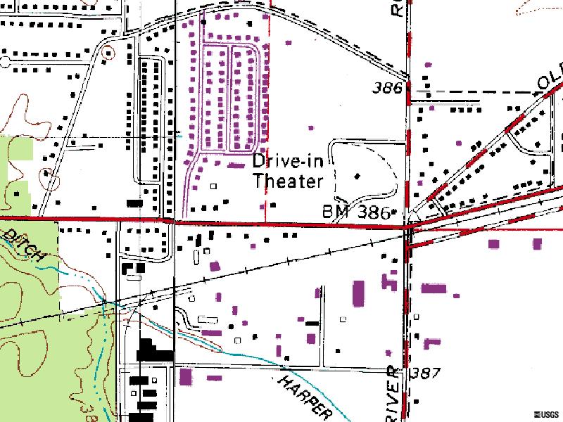 TerraServer map of former site