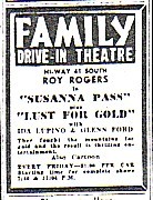Ad for the Family D-I, Evansville, IN
