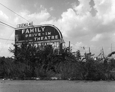 The Family marquee shortly before demolition of the site for road construction.