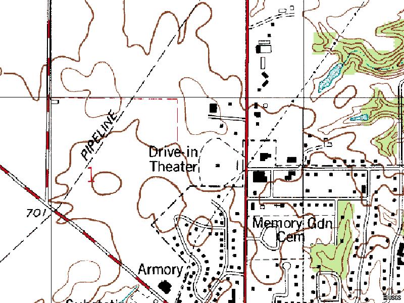 TerraServer map of former site located on north US-41 at Anderson St