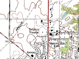 TerraServer map of former site located on north US-41 at Anderson St