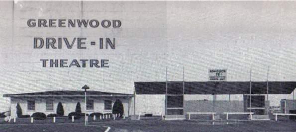 Front of Drive-in.  Screen and Ticket Booth Entrance.