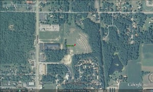 Google Earth image of former site located off US-41