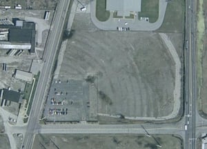 enlarged terraserver pic, located at NW corner of 129th and Calumet in Hammond.