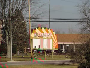 Former marquee located across the street at the Ft. Wayne Housing Authority building