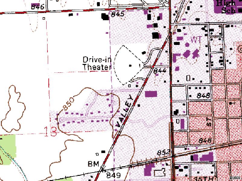 TerraServer map of former site