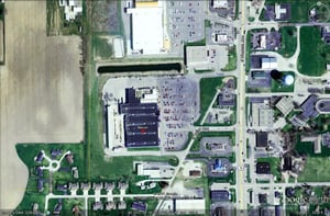 Google Earth image of former site