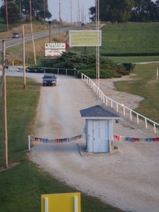 View of the box office and front gate