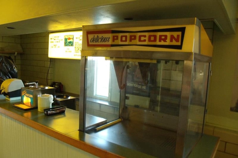 Inside the main concession stand.