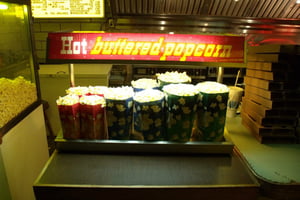 Inside the main concession stand.