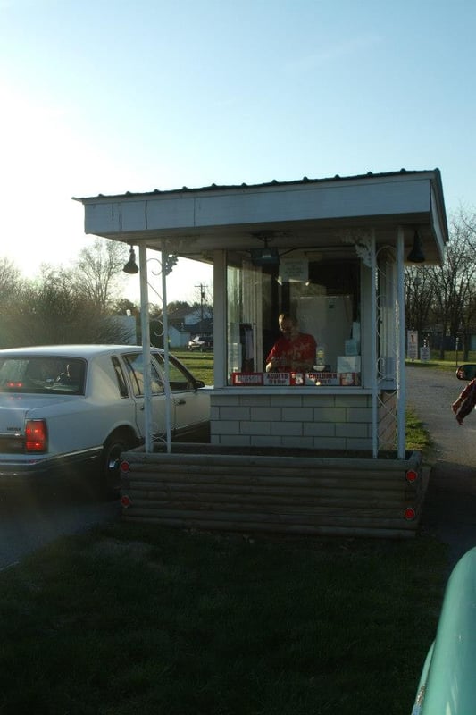 Ticket booth.