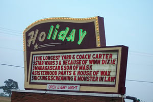 Holiday Drive-in signage