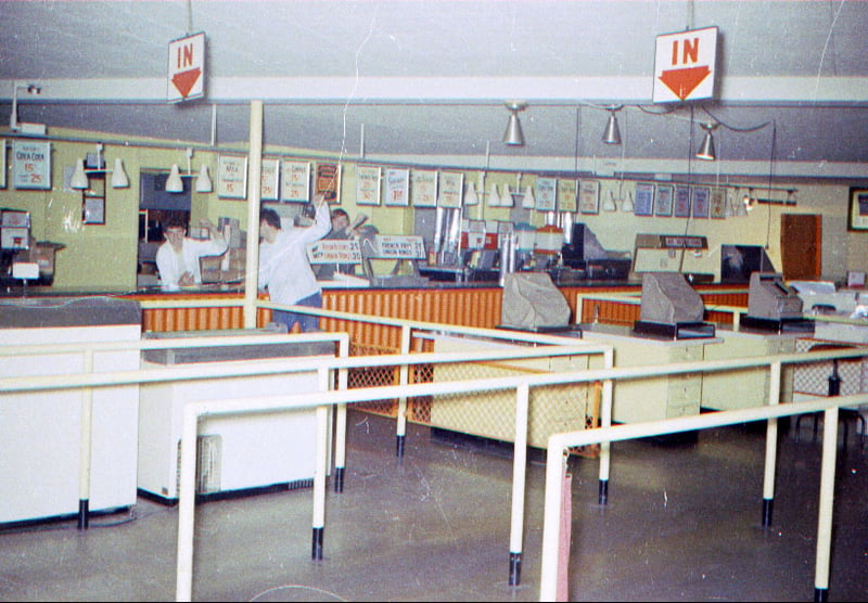 Original refreshment stand interior