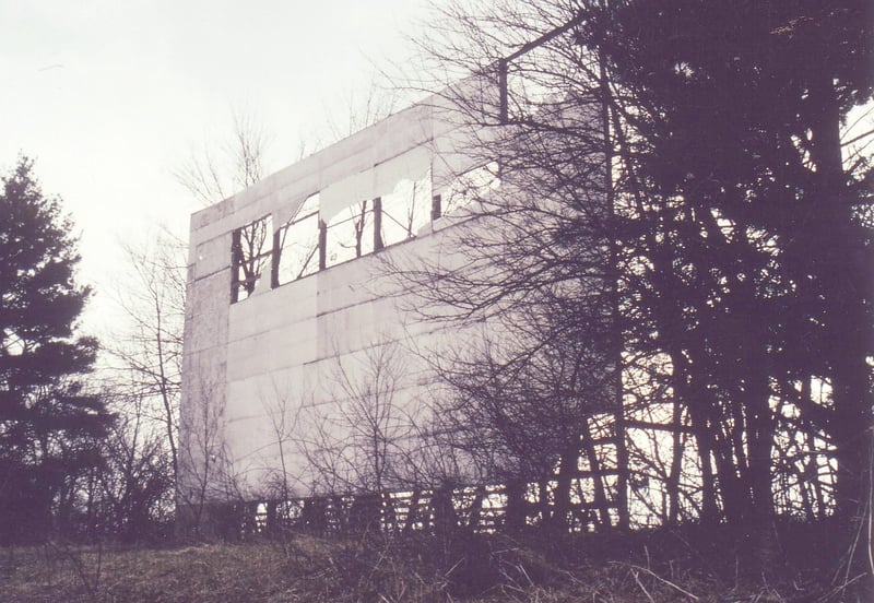 Screen on top of small hill