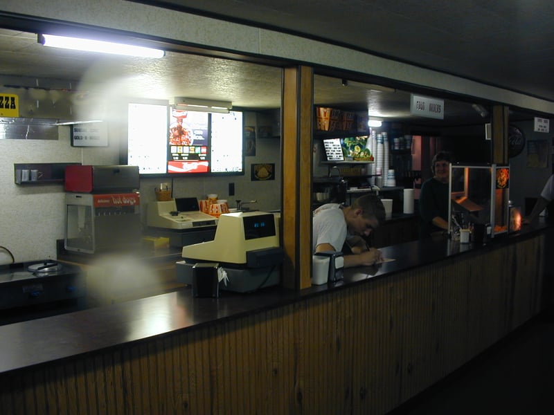 concessions booth; taken May 31, 2000