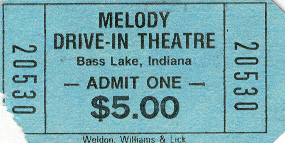 Melody Drive-In Ticket