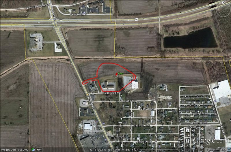Google Earth image of former site located off Old US-31