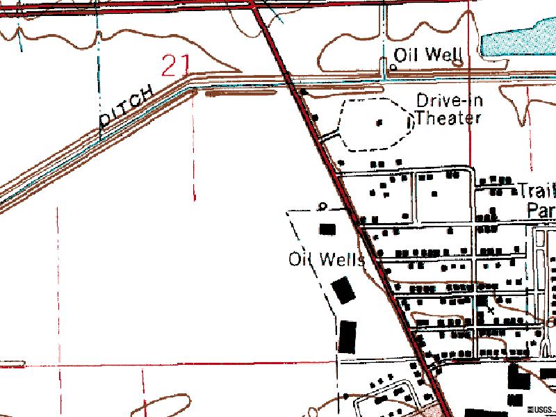 TerraServer map of former site