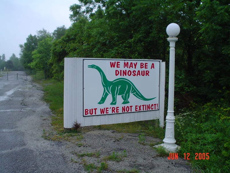 sign on the entrance driveway
