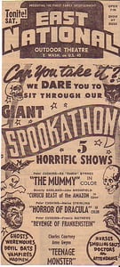An ad for the National, or "East National," as shown here.