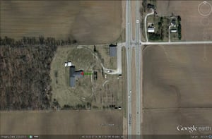 Google Earth image of former site