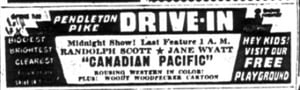 An ad for the Pendleton Pike.