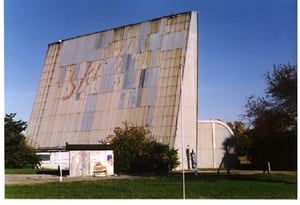 Screen tower from the back