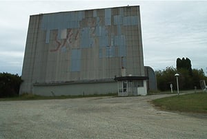 Screen tower & ticket booth