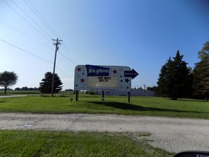 Sign of the Skyline Drive-in during their 2016 Super Monster movie fest