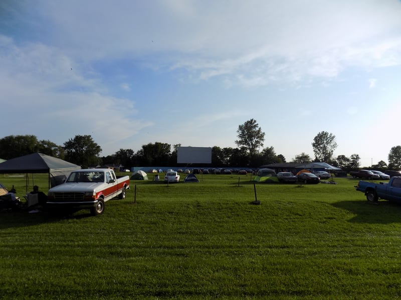 Taken from the last aisle of the Skyline Drive-in during their 2016 Super Monster movie fest. A few hours before showtime.