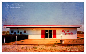 Skyvue Drive-In, New Castle, Indiana.Photo by Mark S. Orr