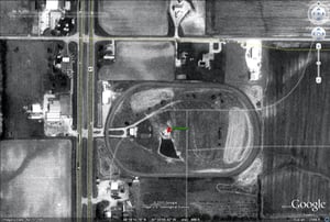 Google Earth image from 1992 showing site still visible
